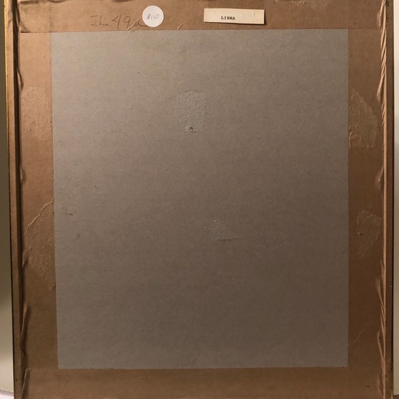 SOLd Libra Signed Frame Lithograph - Picture 2 of 4